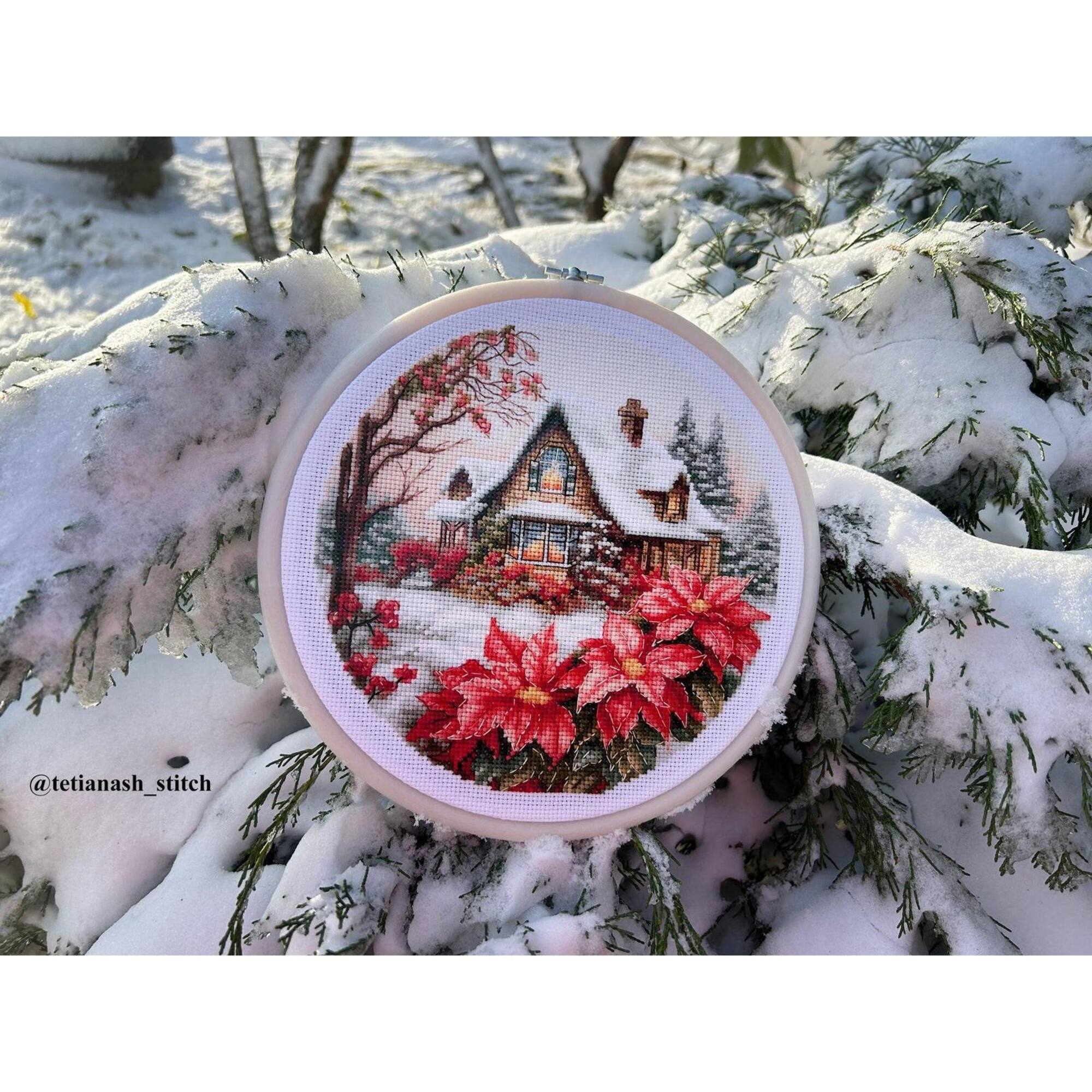 Luca-S Little House in the Forest Counted Cross Stitch Kit